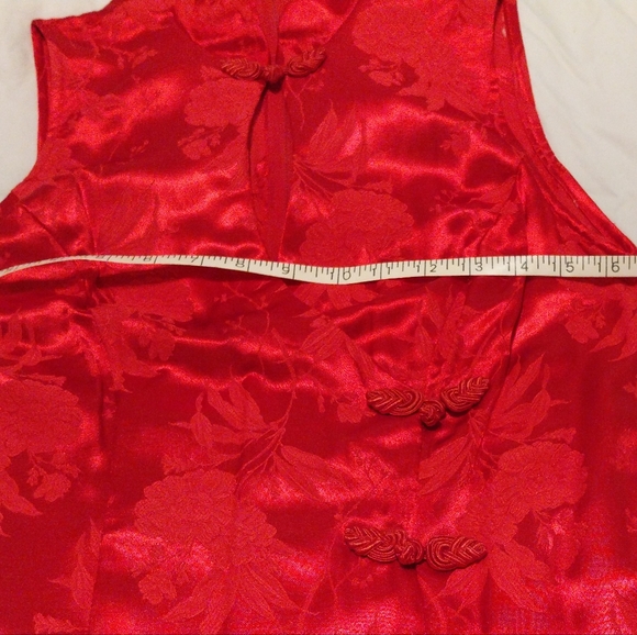 Brand new Red Floral Sleeveless cheng san Made in USA - Picture 10 of 16